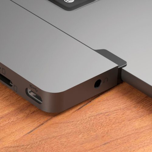 Hyper - HyperDrive Next​ 8 Port USB-C Hub, 4K HDMI, USB4/Thunderbolt 4, 1 USB-C, 2 USB-A, microSD/SD, travel dock for MacBook/PC - Space Gray