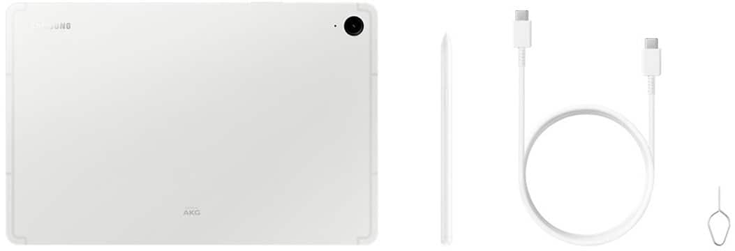 Samsung - Geek Squad Certified Refurbished Galaxy Tab S9 FE - 10.9" 256GB - Wi-Fi - with S-Pen - Silver