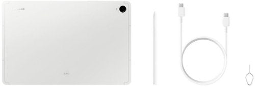 Samsung - Geek Squad Certified Refurbished Galaxy Tab S9 FE - 10.9" 256GB - Wi-Fi - with S-Pen - Silver
