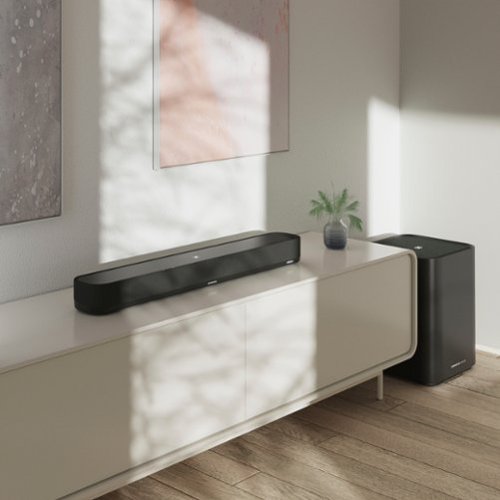 Sennheiser - AMBEO Soundbar Mini Compact Device with Adaptive Features and Multiple Connectivity - Black