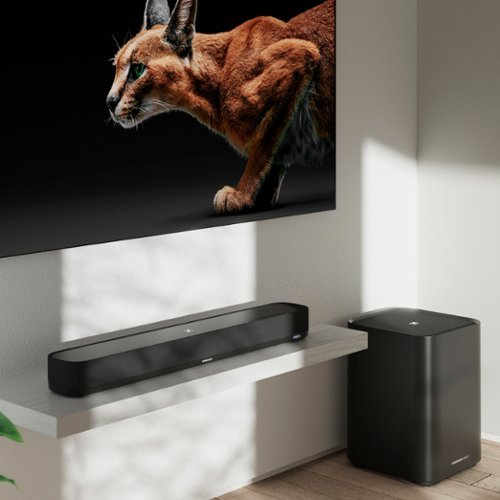 Sennheiser - AMBEO Soundbar Mini Compact Device with Adaptive Features and Multiple Connectivity - Black
