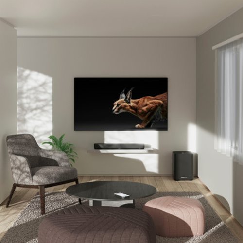 Sennheiser - AMBEO Soundbar Mini Compact Device with Adaptive Features and Multiple Connectivity - Black