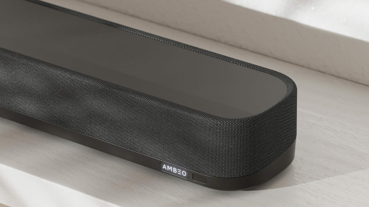 Sennheiser - AMBEO Soundbar Mini Compact Device with Adaptive Features and Multiple Connectivity - Black
