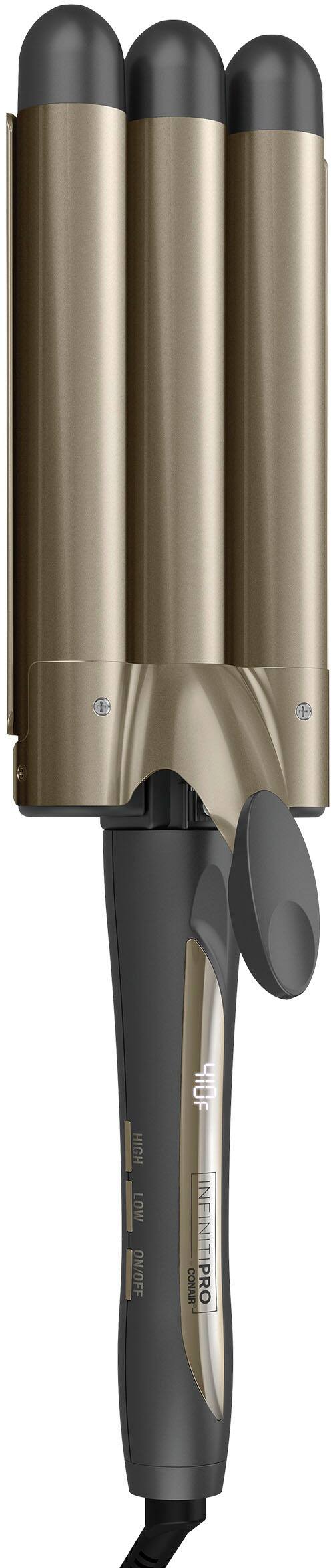 Conair - InfinitiPRO Tourmaline Ceramic Triple Barrel Waver - Gray