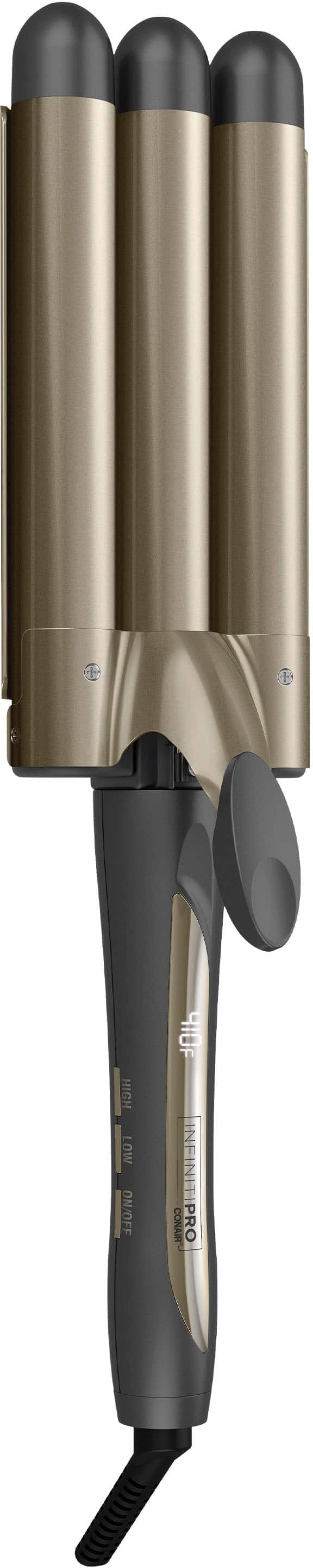 Conair - InfinitiPRO Tourmaline Ceramic Triple Barrel Waver - Gray
