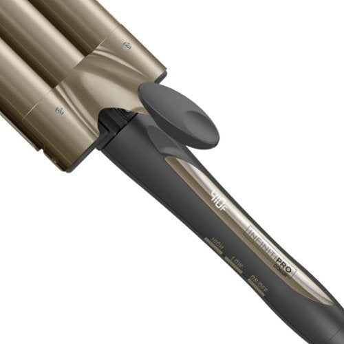 Conair - InfinitiPRO Tourmaline Ceramic Triple Barrel Waver - Gray