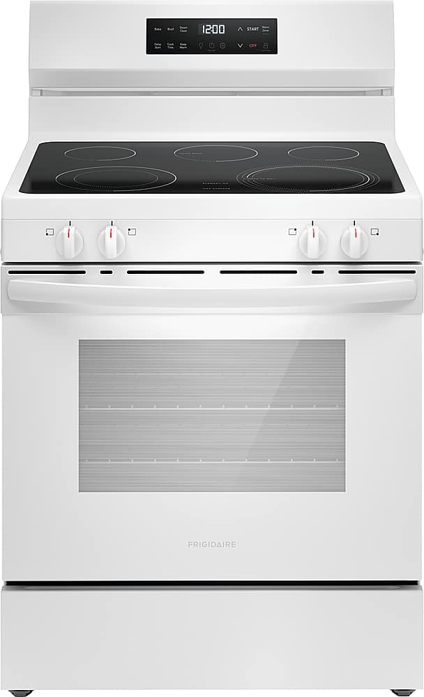 Frigidaire - 30 in. Wide 5 elements 5.3 Cu. Ft. Freestanding Electric Range with EvenTemp - White