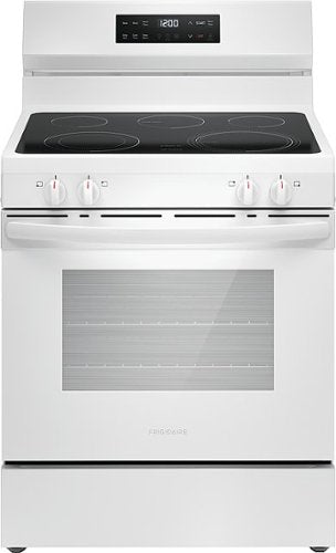 Frigidaire - 30 in. Wide 5 elements 5.3 Cu. Ft. Freestanding Electric Range with EvenTemp - White