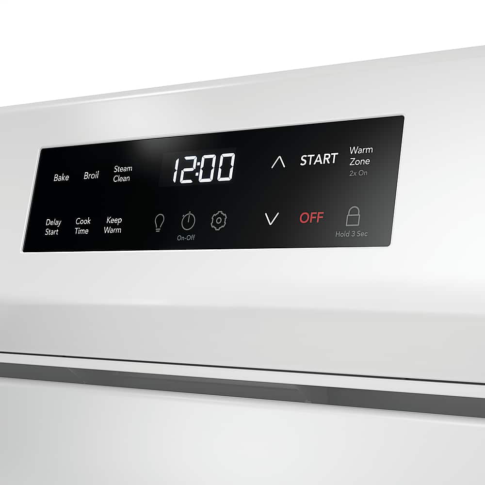 Frigidaire - 30 in. Wide 5 elements 5.3 Cu. Ft. Freestanding Electric Range with EvenTemp - White