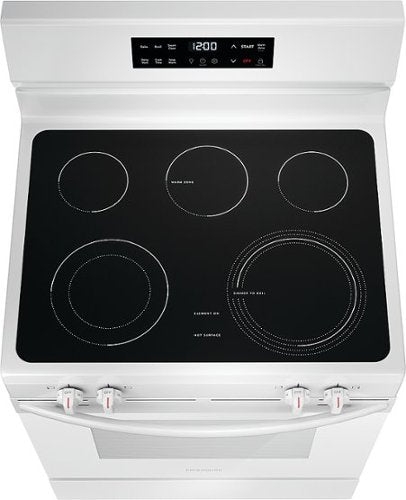Frigidaire - 30 in. Wide 5 elements 5.3 Cu. Ft. Freestanding Electric Range with EvenTemp - White