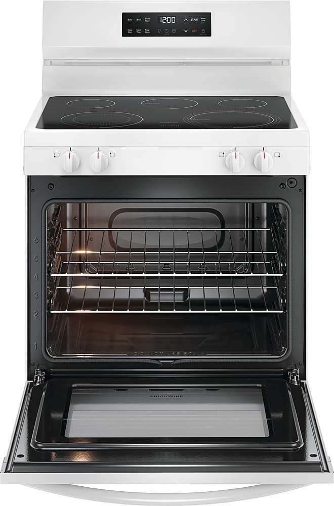 Frigidaire - 30 in. Wide 5 elements 5.3 Cu. Ft. Freestanding Electric Range with EvenTemp - White