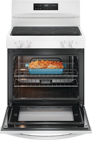 Frigidaire - 30 in. Wide 5 elements 5.3 Cu. Ft. Freestanding Electric Range with EvenTemp - White