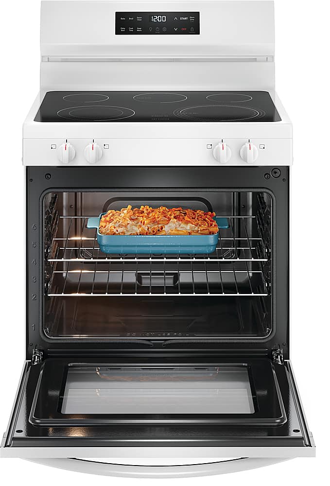 Frigidaire - 30 in. Wide 5 elements 5.3 Cu. Ft. Freestanding Electric Range with EvenTemp - White