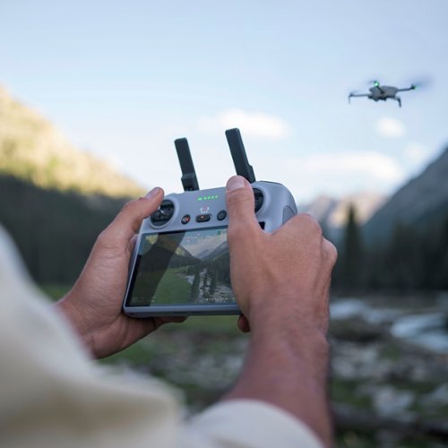 DJI - Geek Squad Certified Refurbished Mini 4 Pro Fly More Combo Plus Drone and RC 2 Remote Control with Built-in Screen - Gray