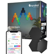 Nanoleaf - Shapes Ultra Black Hexagons Expansion (3 Panels) - Multicolor
