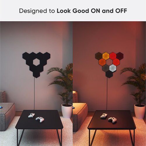 Nanoleaf - Shapes Ultra Black Hexagons Expansion (3 Panels) - Multicolor