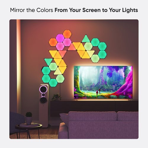 Nanoleaf - Shapes Ultra Black Hexagons Expansion (3 Panels) - Multicolor