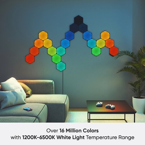 Nanoleaf - Shapes Ultra Black Hexagons Expansion (3 Panels) - Multicolor