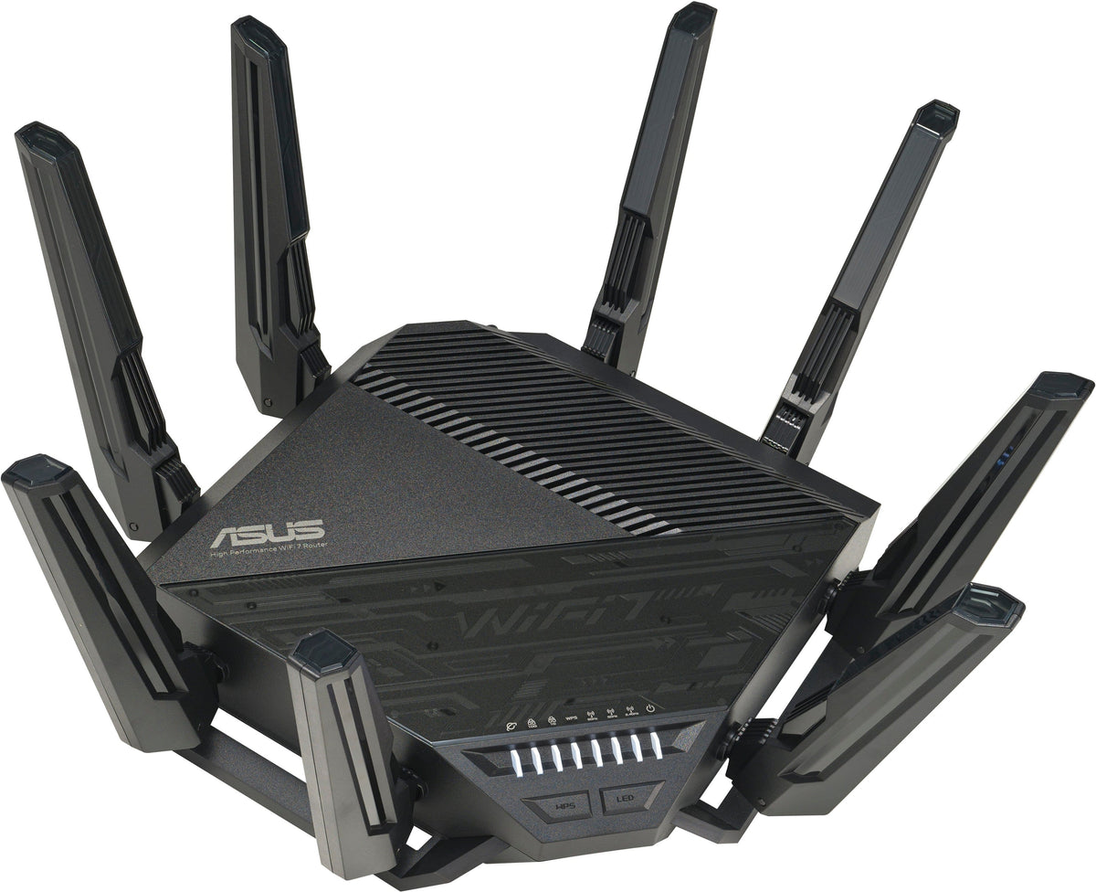 ASUS - RT-BE96U BE19000 Tri-Band Wi-Fi 7 Router - Black