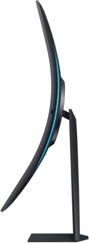 Samsung - 55" Odyssey Ark 2nd Gen. Curved 4K UHD Quantum Mini-LED FreeSync Prem Pro 1ms GTG Gaming Screen - Black