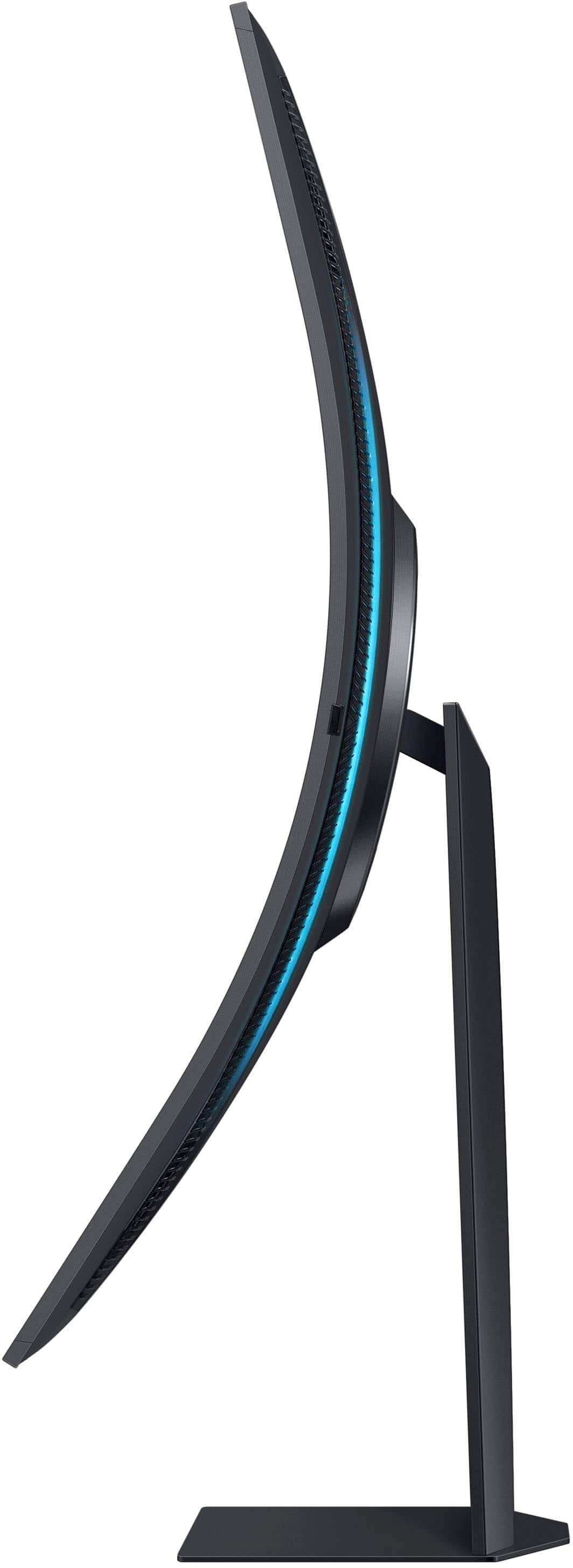 Samsung - 55" Odyssey Ark 2nd Gen. Curved 4K UHD Quantum Mini-LED FreeSync Prem Pro 1ms GTG Gaming Screen - Black
