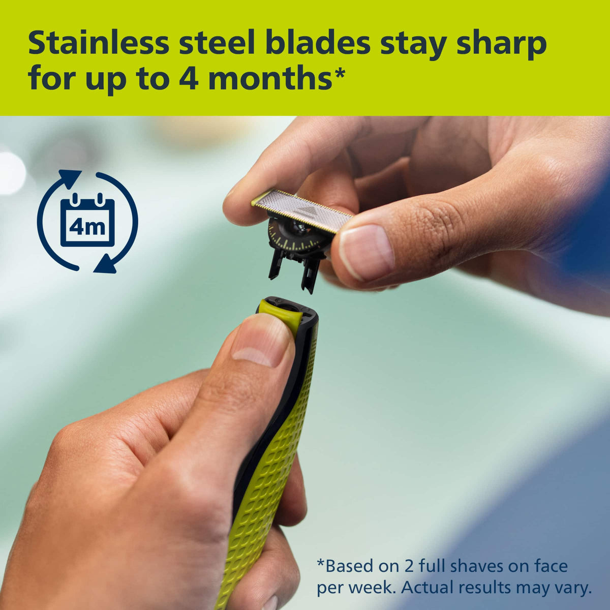 Philips Norelco - OneBlade 360 Blade Replacement Blades - Black