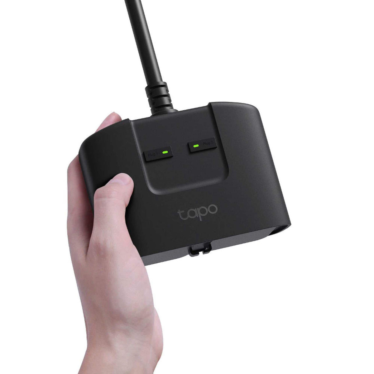 TP-Link - Tapo Smart Wi-Fi Outdoor Dual Plug - Control & Schedule Holiday Decorations & Outdoor Lights - Black