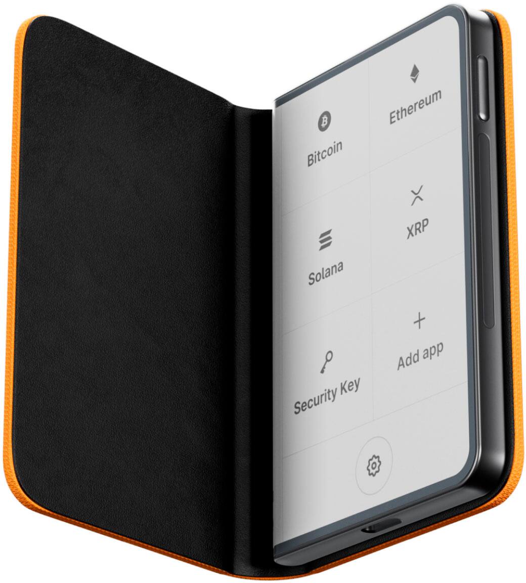 Ledger - Stax Magnet Shell - Bitcoin Orange