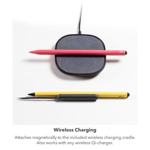 ZAGG - Pro Stylus 2 Active, Dual-Tip Pencil Stylus with Wireless Charging - Gray