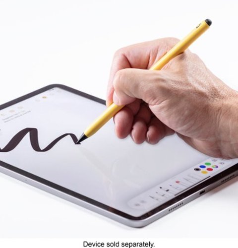ZAGG - Pro Stylus 2 Active, Dual-Tip Pencil Stylus with Wireless Charging - Gray