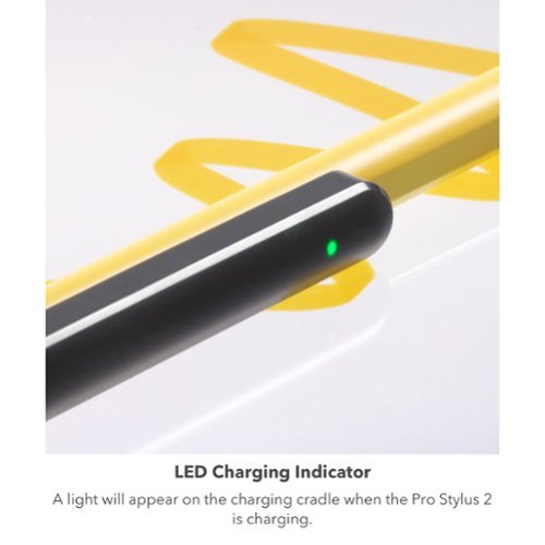ZAGG - Pro Stylus 2 Active, Dual-Tip Pencil Stylus with Wireless Charging - Gray