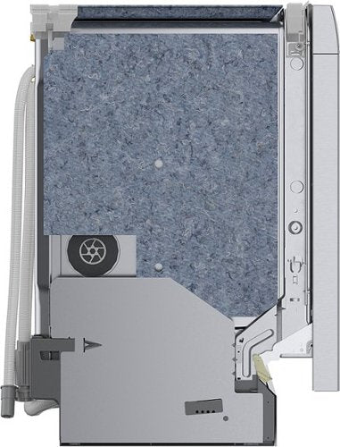 Bosch - 300 Series 24" Front Control Smart Built-In Stainless Steel Tub Dishwasher with 15 Place Setting Capacity, 46 dBA - Stainless Steel