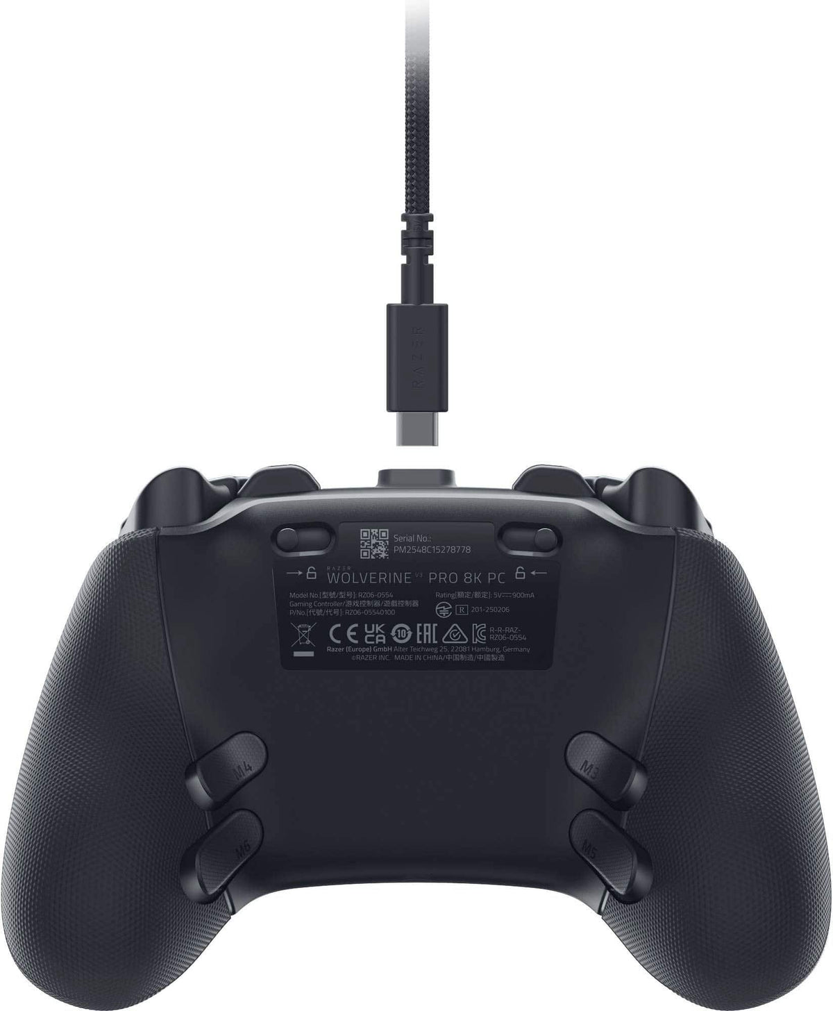 Razer - Wolverine V3 Pro 8K Wireless Gaming Controller with TMR Thumbsticks and Swappable Caps for PC - Black