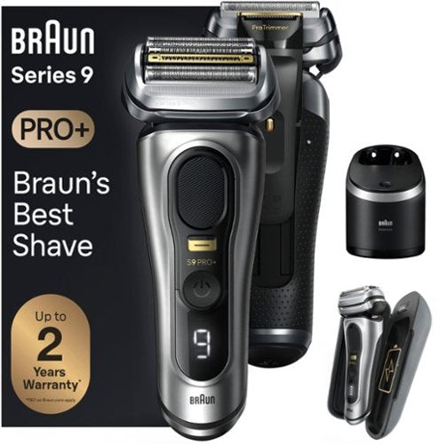 Braun - Series 9 PRO+ Electric Shaver with 6 in 1 SmartCare Center - Silver