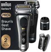 Braun - Series 9 PRO+ Electric Shaver with 6 in 1 SmartCare Center - Silver