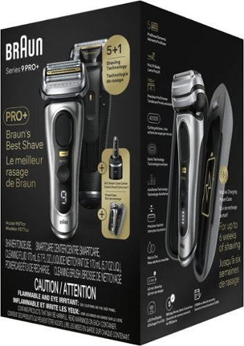 Braun - Series 9 PRO+ Electric Shaver with 6 in 1 SmartCare Center - Silver