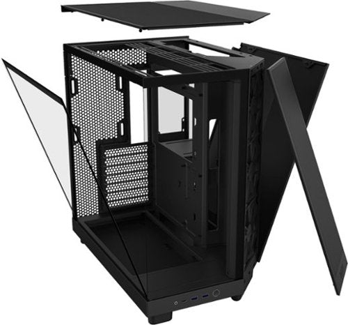 NZXT - H6 Flow ATX Mid-Tower PC Case with Dual Chamber - Black