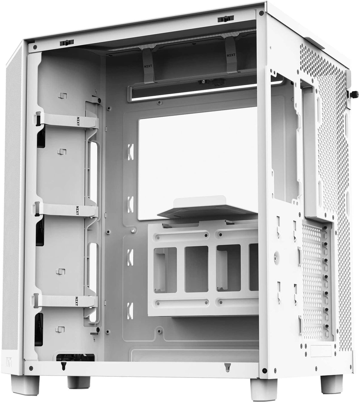 NZXT - H6 Flow ATX Mid-Tower PC Case with Dual Chamber - White