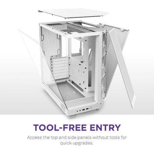 NZXT - H6 Flow ATX Mid-Tower PC Case with Dual Chamber - White