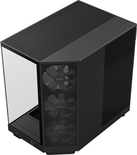 NZXT - H6 Flow RGB ATX Mid-Tower PC Case with Dual Chamber - Black
