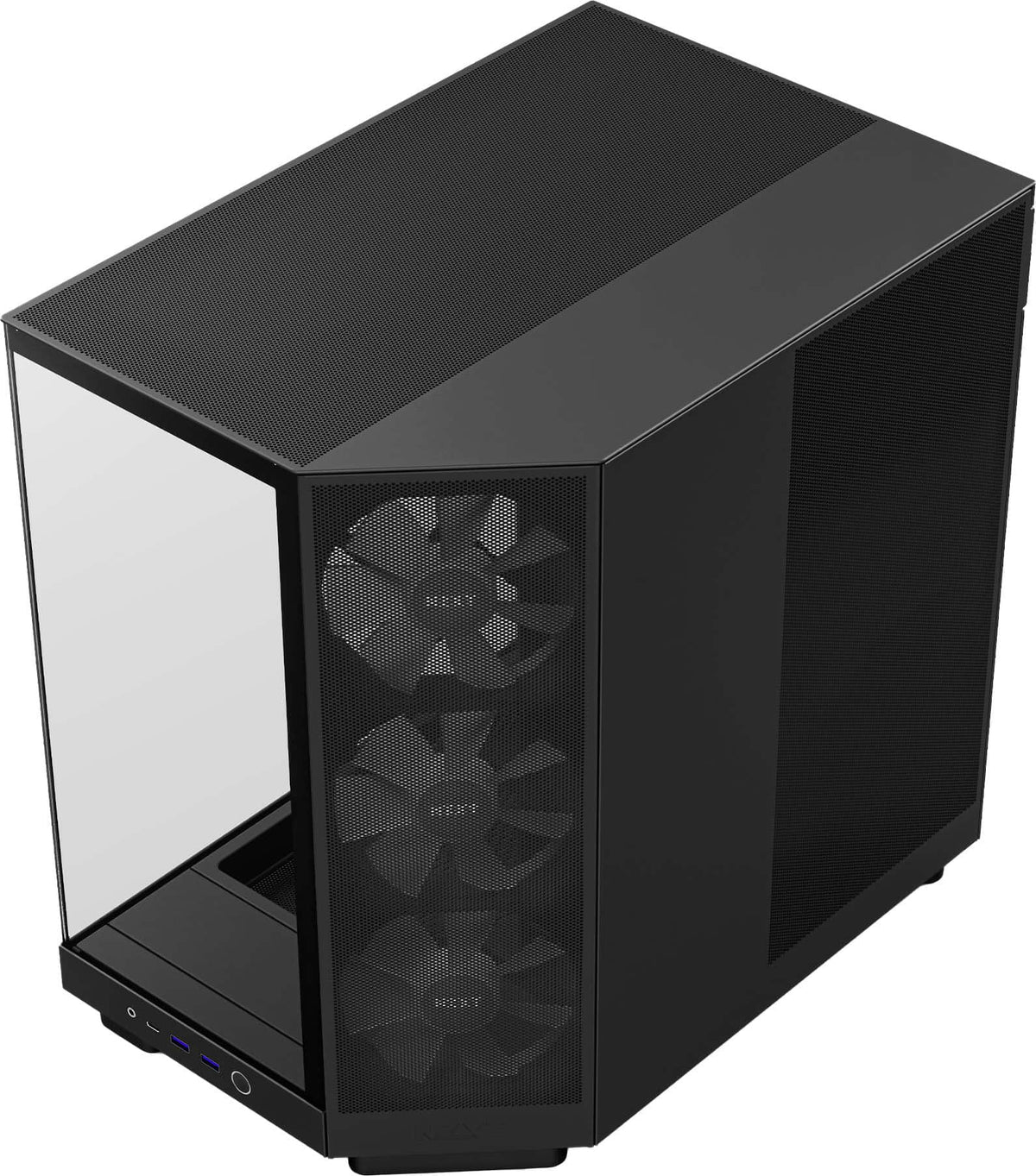 NZXT - H6 Flow RGB ATX Mid-Tower PC Case with Dual Chamber - Black