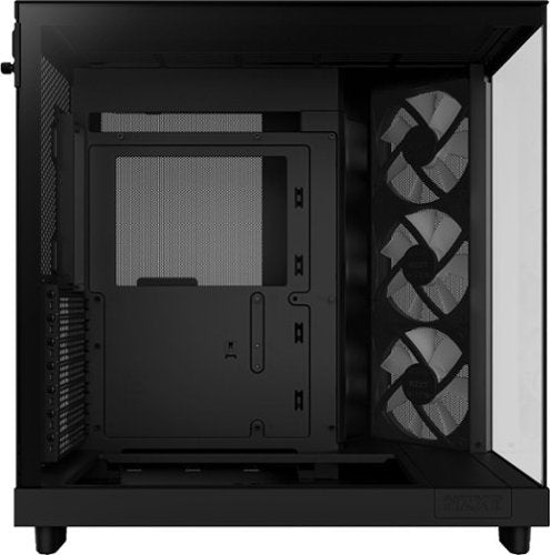NZXT - H6 Flow RGB ATX Mid-Tower PC Case with Dual Chamber - Black