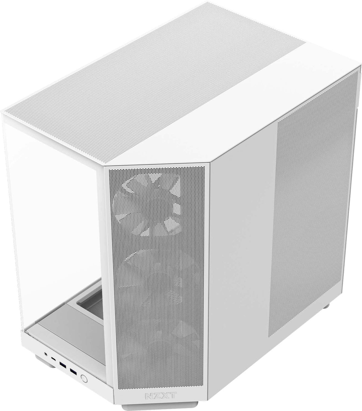 NZXT - H6 Flow RGB ATX Mid-Tower PC Case with Dual Chamber - White