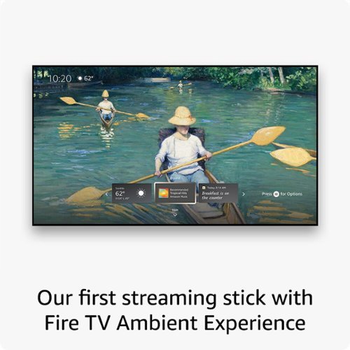 Amazon - Fire TV Stick 4K Max streaming device, Wi-Fi 6E, Ambient Experience, 16 GB, free & live TV w/ out cable or satellite - Black