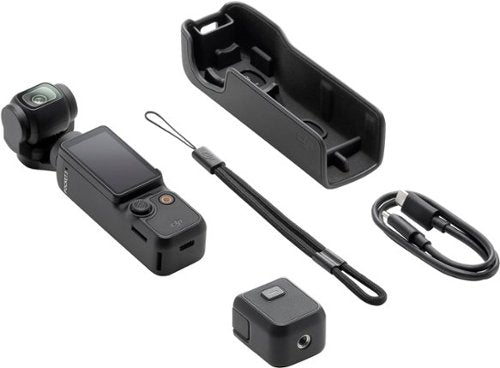 DJI - Osmo Pocket 3 3-Axis Stabilized 4K Handheld Camera with Rotatable Touchscreen - Gray