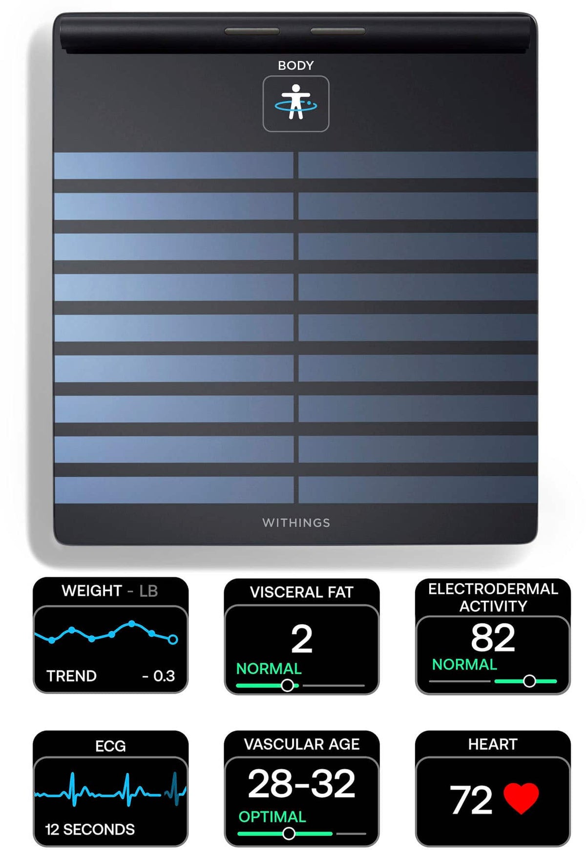 Withings - Body Scan - Connected Health Station - Black
