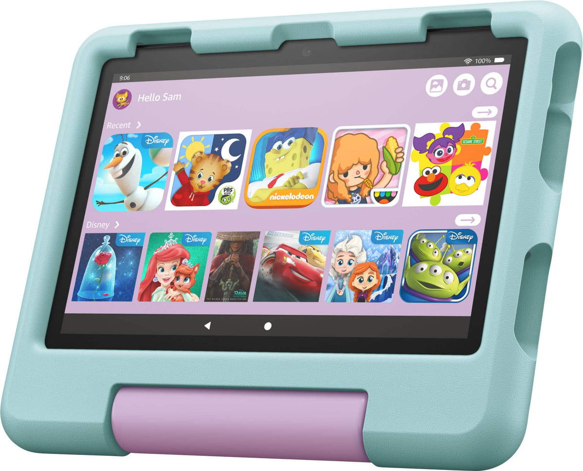 Amazon - Fire HD 8 Kids – Ages 3-7 (2022) 8" HD Tablet 32 GB with Wi-Fi - Disney Princess