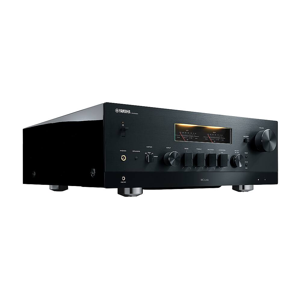 Yamaha - Continuous Power 180 Watt 2.0 Channel Bluetooth Network Stereo Receiver - Black