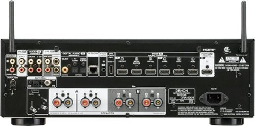 Denon - DRA-900H 100W 2.2-Ch. Bluetooth Capable with HEOS 8K Ultra HD HDR Compatible Stereo Receiver with Alexa - Black