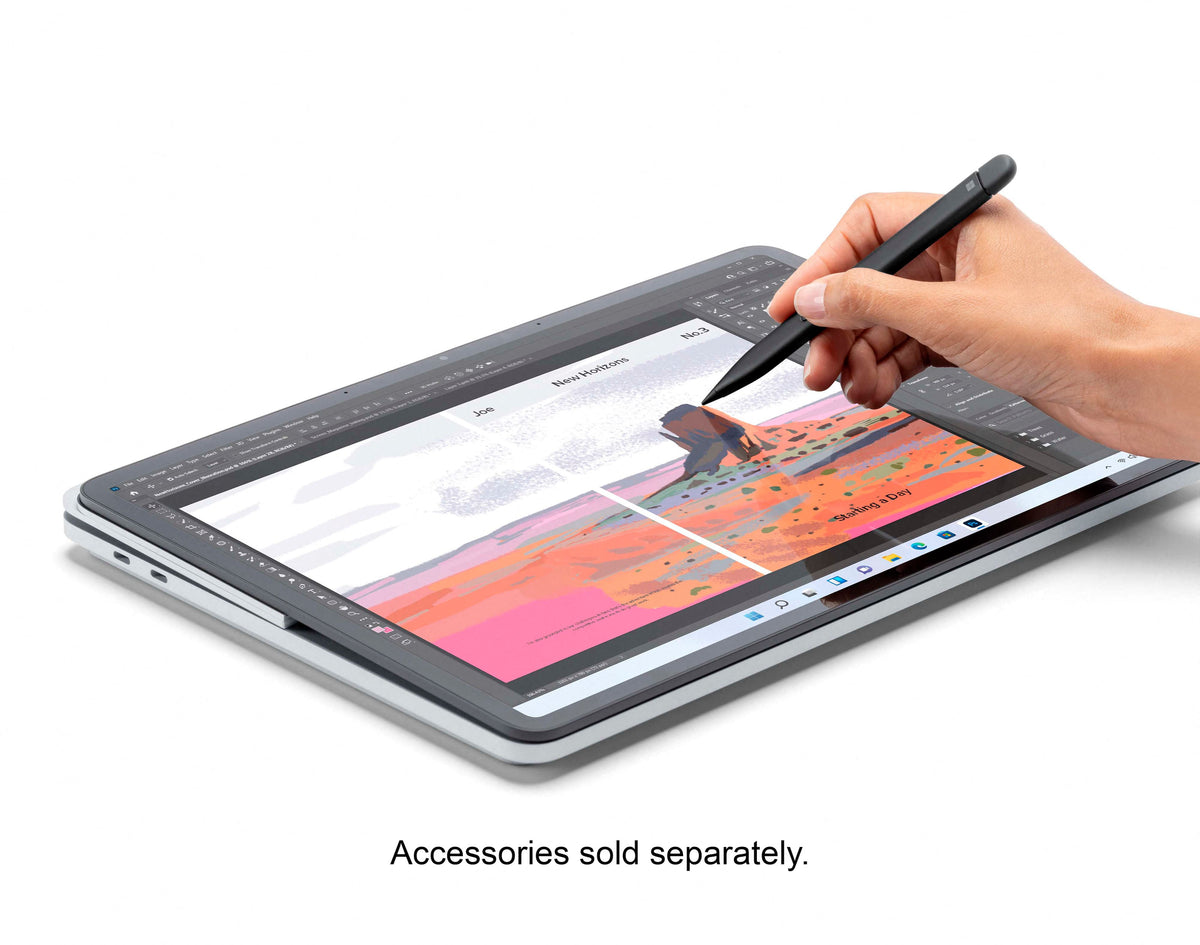 Microsoft - GS Cert Refurb Surface Lptp Studio 14.4” TouchScreen IntelCorei7 32GB Mem NVIDIA GeForceRTX3050Ti 1TB SSD - Platinum